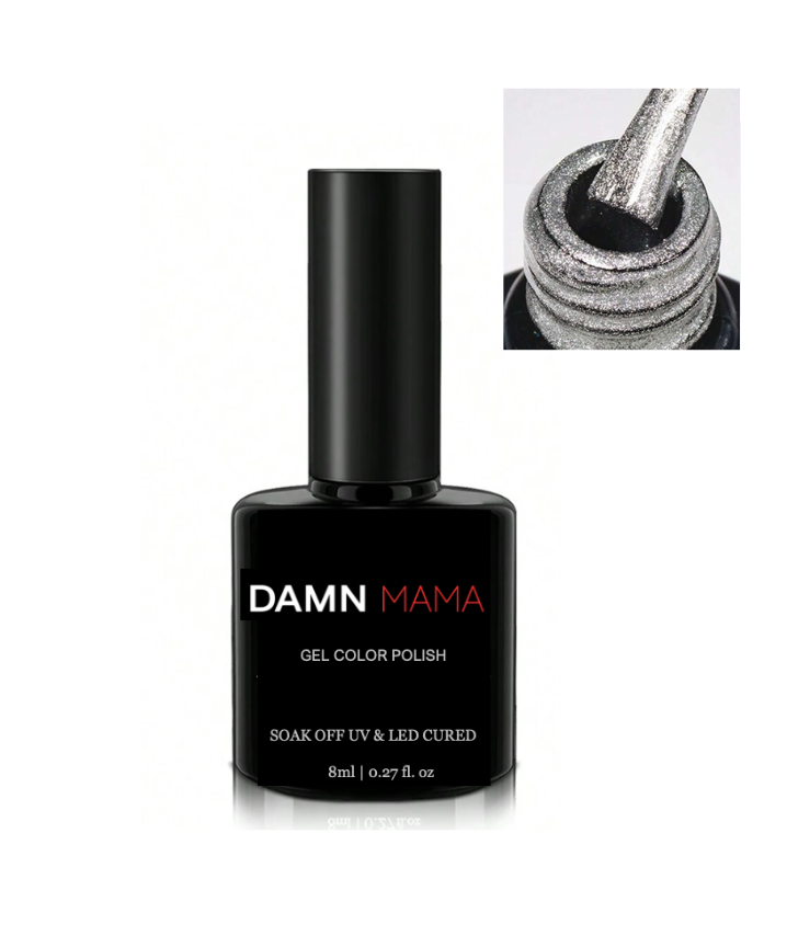 Supermodel Silver Glitter Gel Polish