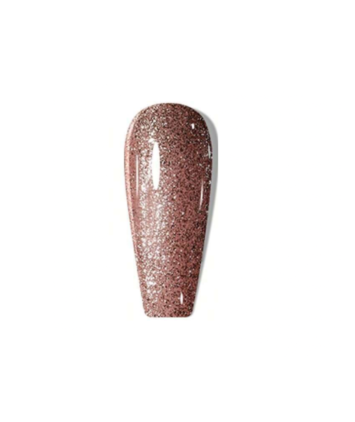 DAMN Pretty Rose Pink Glitter Gel Polish