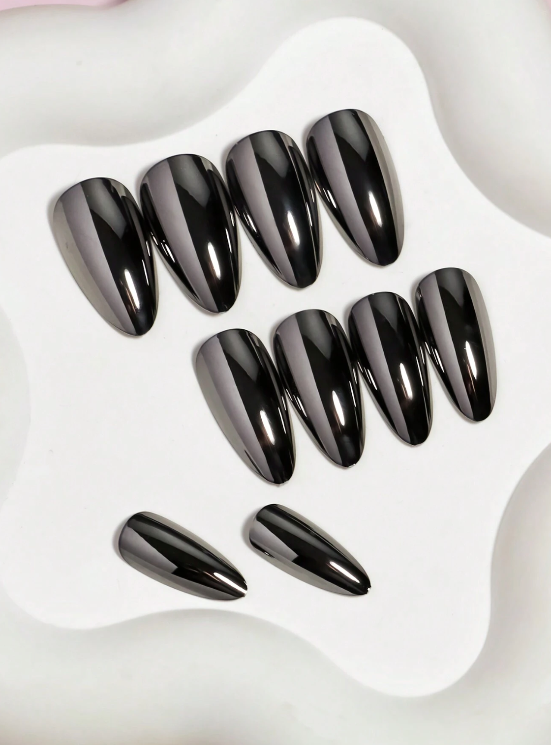Gunmetal Chrome Press Ons