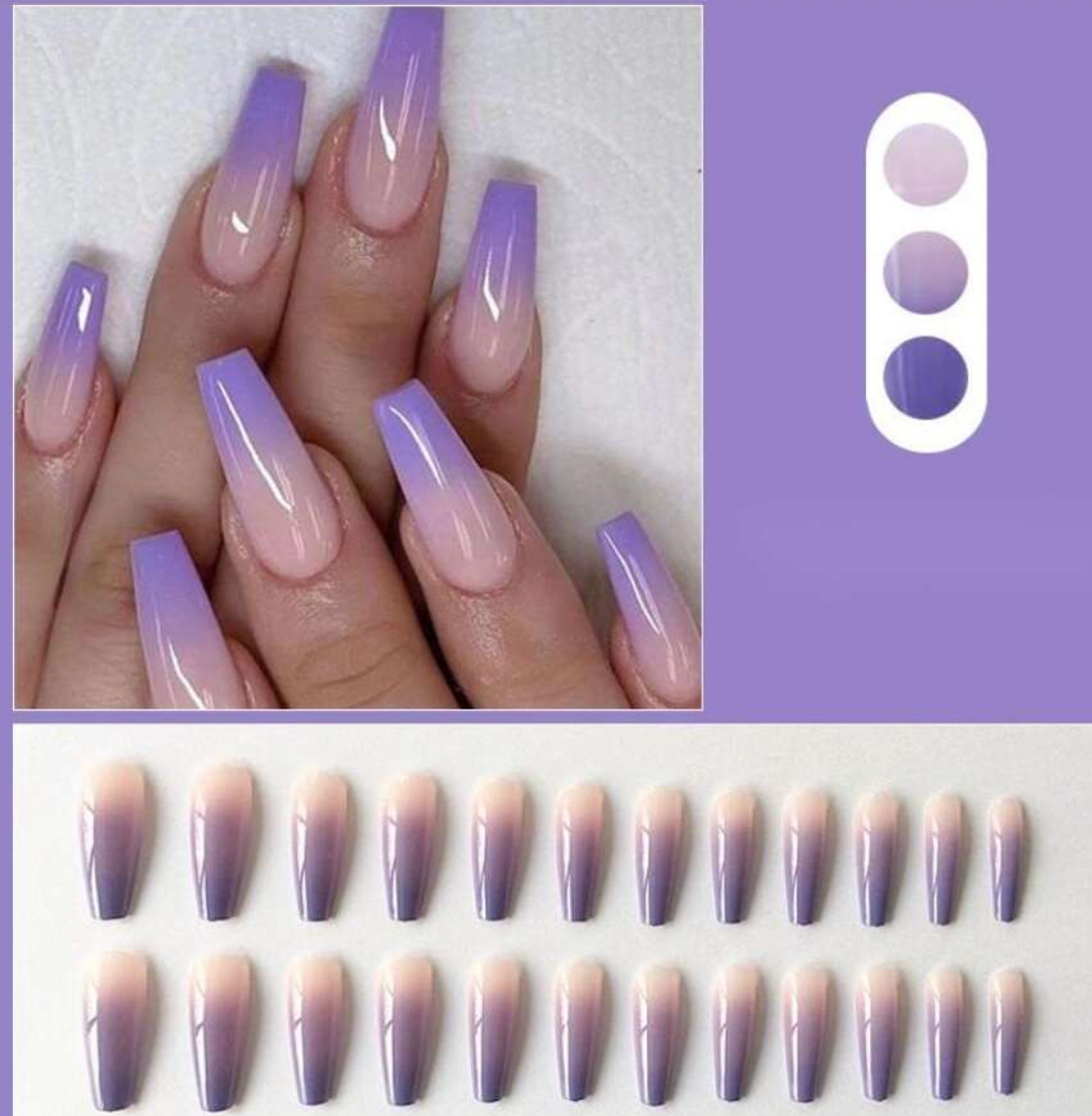 Lavender Paradise Press On Nails