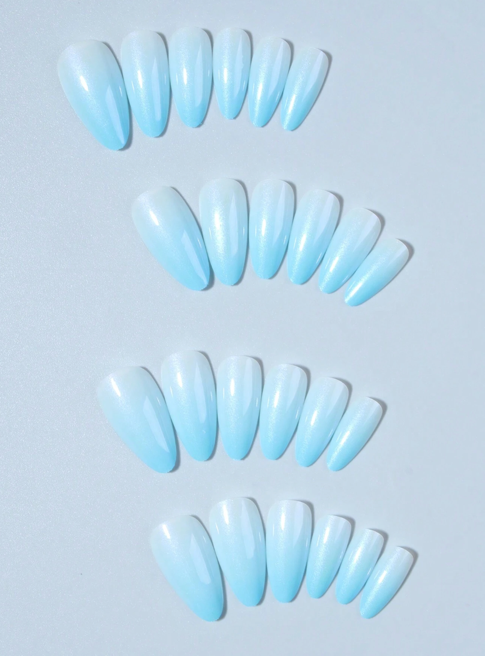 Ocean Sky Ombre Press On Nails