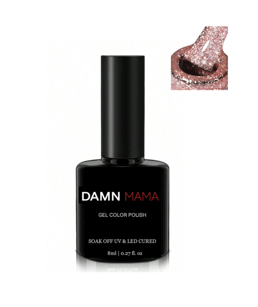 DAMN Pretty Rose Pink Glitter Gel Polish