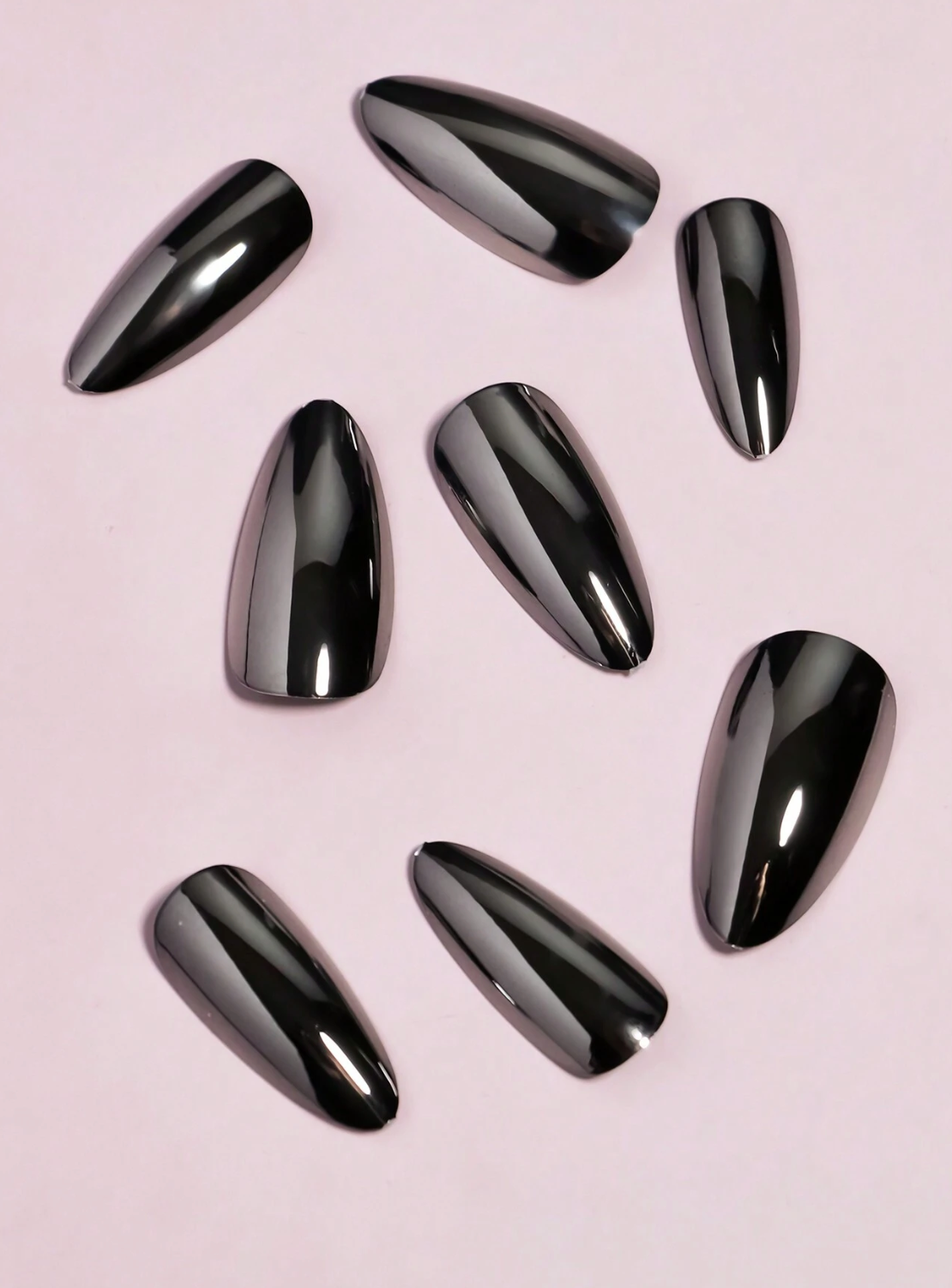 Gunmetal Chrome Press Ons