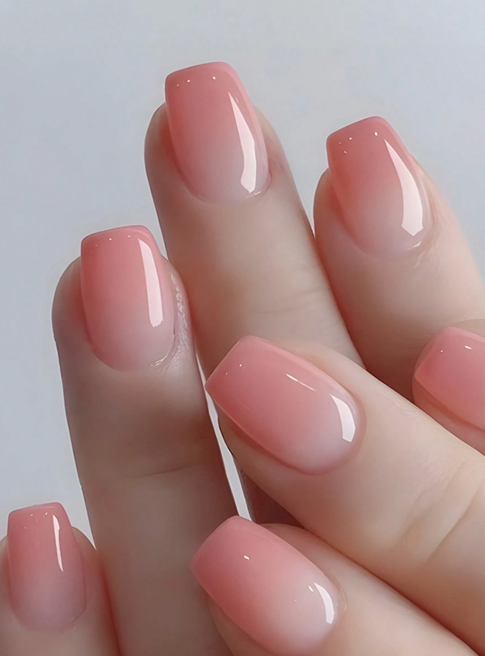 Coral Ombre Press On Nails